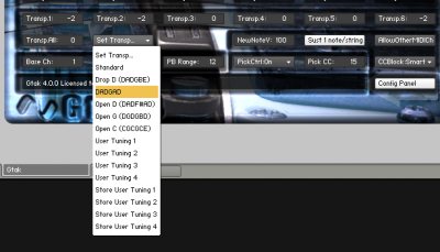 Transpose Menu