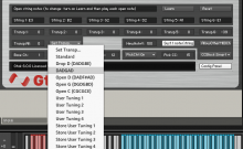 Gtak Transpose Menu